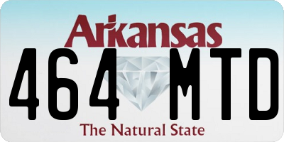 AR license plate 464MTD