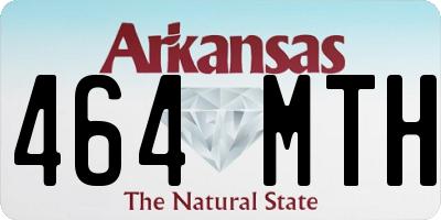 AR license plate 464MTH