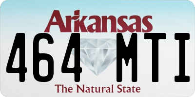 AR license plate 464MTI