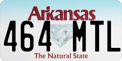 AR license plate 464MTL