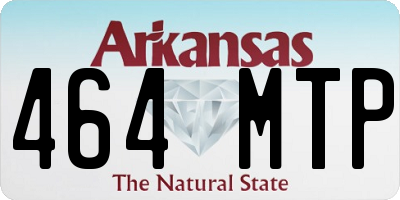 AR license plate 464MTP