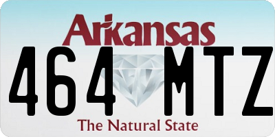 AR license plate 464MTZ