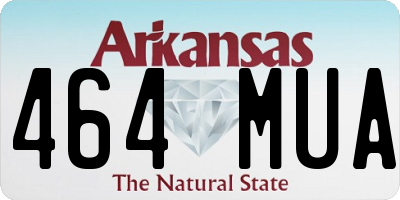AR license plate 464MUA