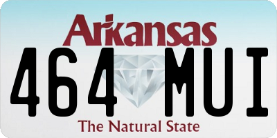 AR license plate 464MUI