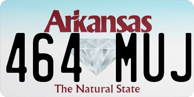 AR license plate 464MUJ