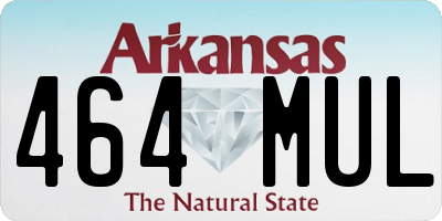 AR license plate 464MUL