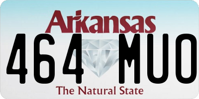 AR license plate 464MUO