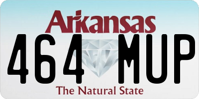 AR license plate 464MUP