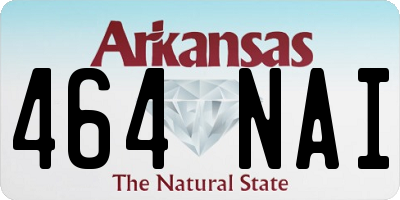 AR license plate 464NAI