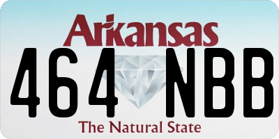 AR license plate 464NBB