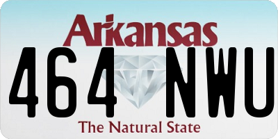 AR license plate 464NWU