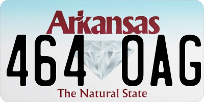 AR license plate 464OAG