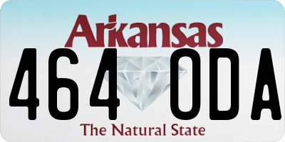 AR license plate 464ODA