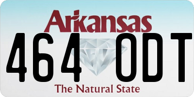 AR license plate 464ODT