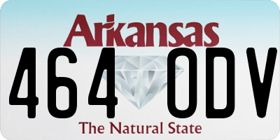 AR license plate 464ODV