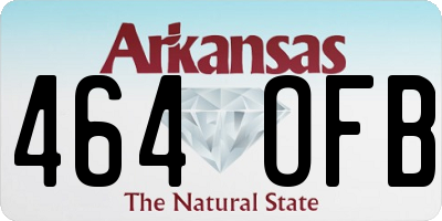 AR license plate 464OFB