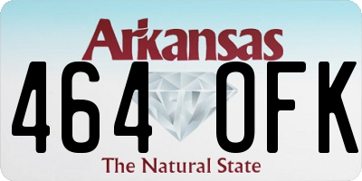 AR license plate 464OFK