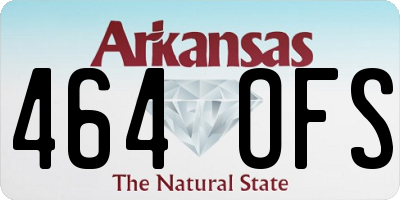 AR license plate 464OFS