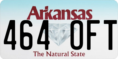 AR license plate 464OFT