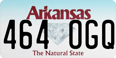 AR license plate 464OGQ