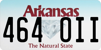 AR license plate 464OII