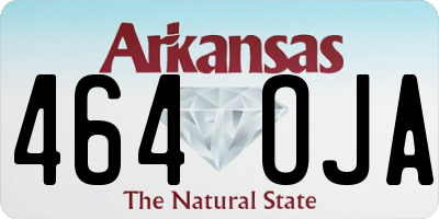 AR license plate 464OJA