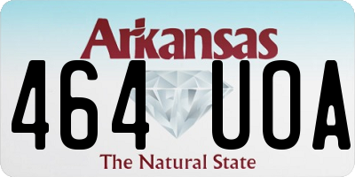 AR license plate 464UOA