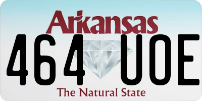 AR license plate 464UOE