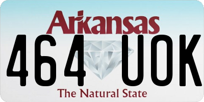 AR license plate 464UOK
