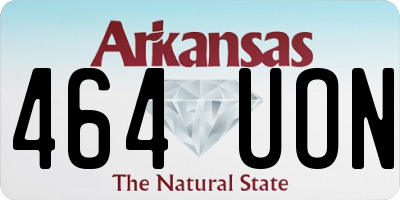 AR license plate 464UON