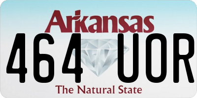 AR license plate 464UOR