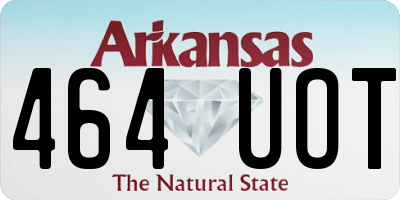 AR license plate 464UOT