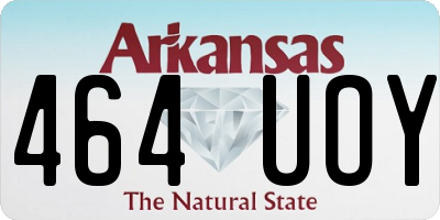 AR license plate 464UOY
