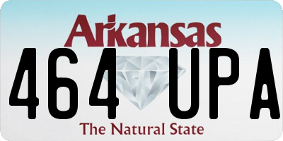 AR license plate 464UPA