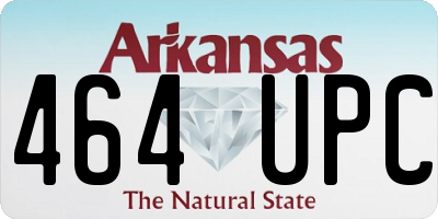 AR license plate 464UPC