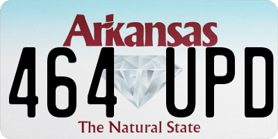 AR license plate 464UPD