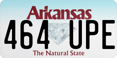 AR license plate 464UPE