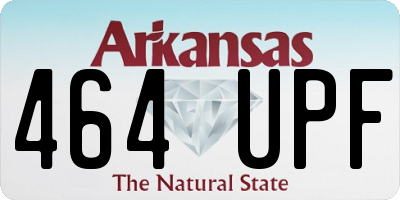 AR license plate 464UPF