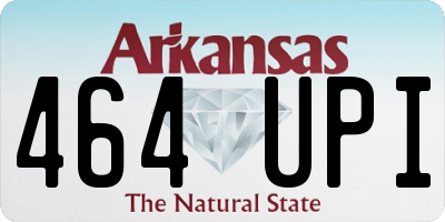 AR license plate 464UPI