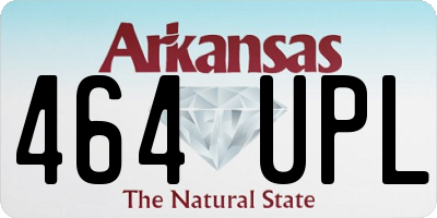 AR license plate 464UPL