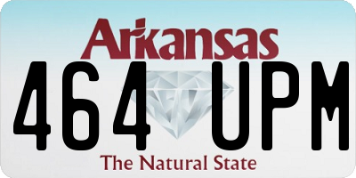 AR license plate 464UPM