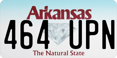 AR license plate 464UPN