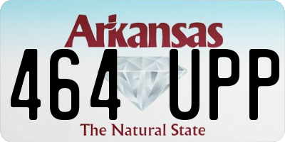AR license plate 464UPP