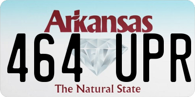 AR license plate 464UPR
