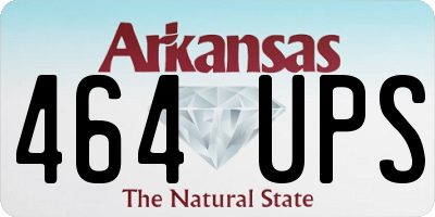 AR license plate 464UPS