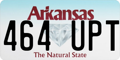 AR license plate 464UPT