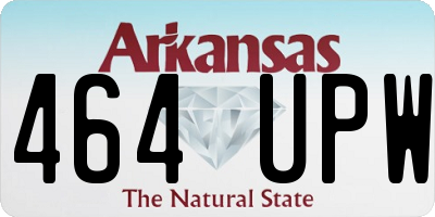 AR license plate 464UPW