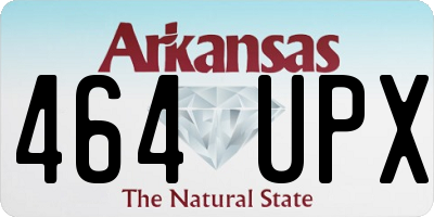 AR license plate 464UPX