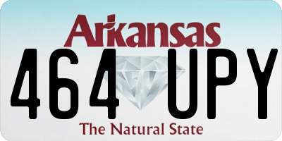 AR license plate 464UPY