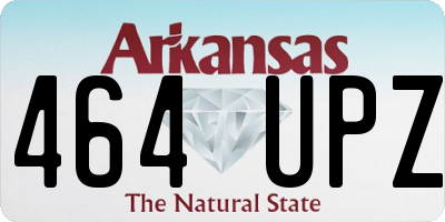 AR license plate 464UPZ